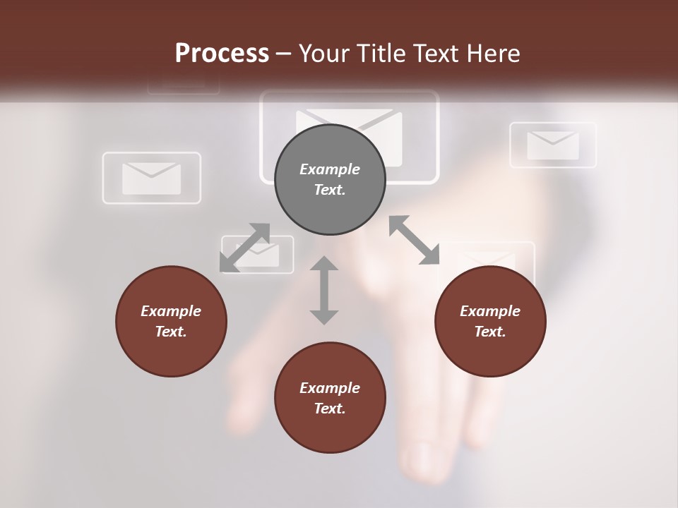 Man Glowing Blogging PowerPoint Template