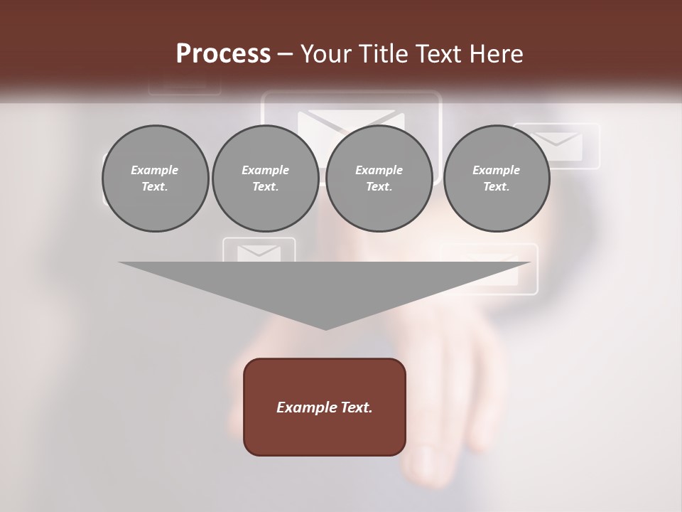 Man Glowing Blogging PowerPoint Template