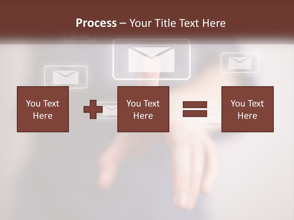 Man Glowing Blogging PowerPoint Template