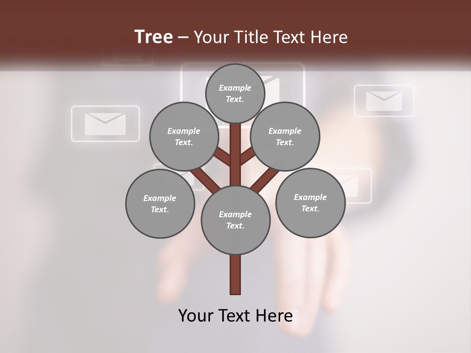 Man Glowing Blogging PowerPoint Template