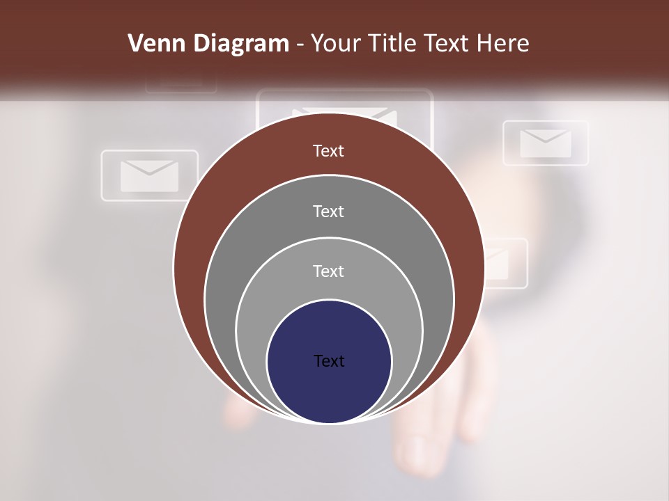 Man Glowing Blogging PowerPoint Template