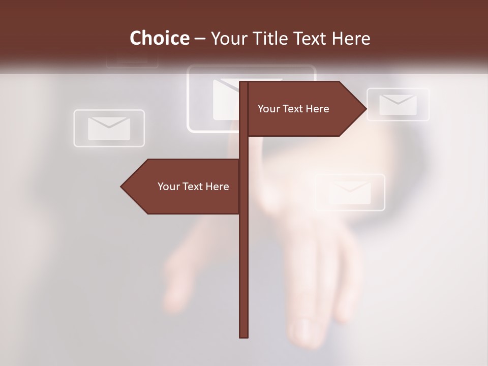 Man Glowing Blogging PowerPoint Template