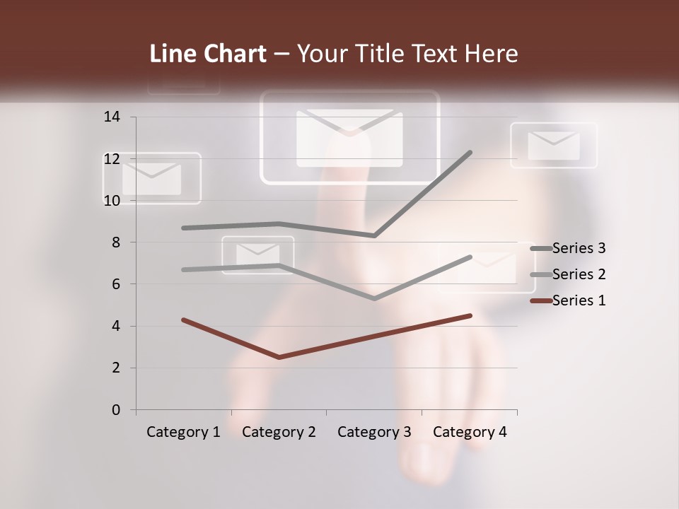 Man Glowing Blogging PowerPoint Template