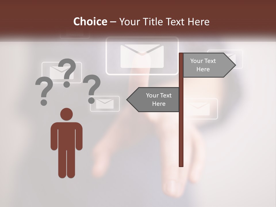 Man Glowing Blogging PowerPoint Template