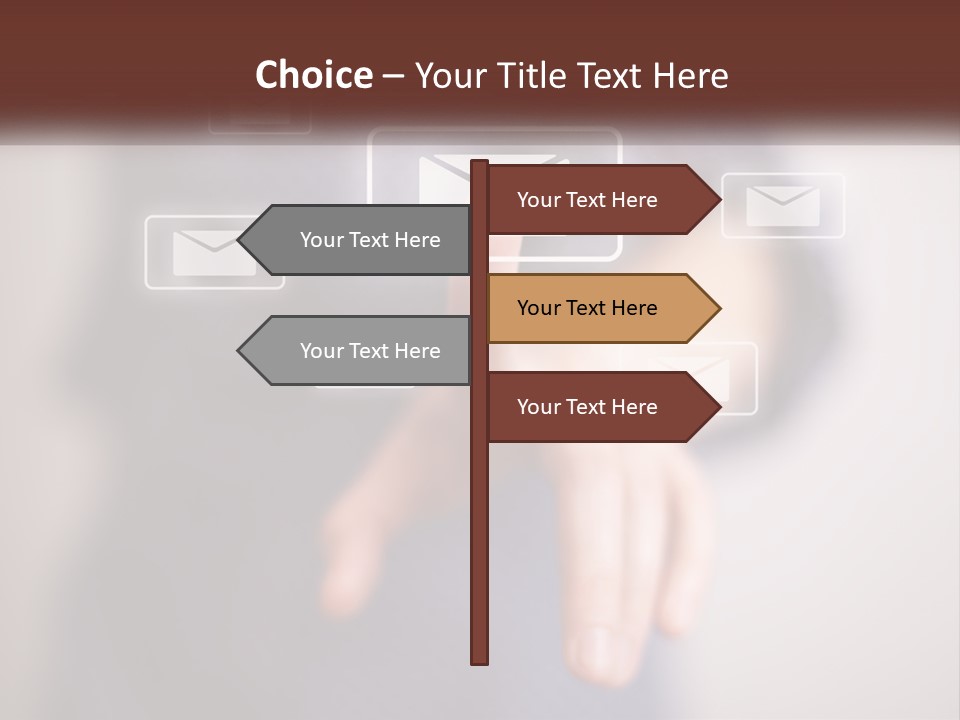 Man Glowing Blogging PowerPoint Template