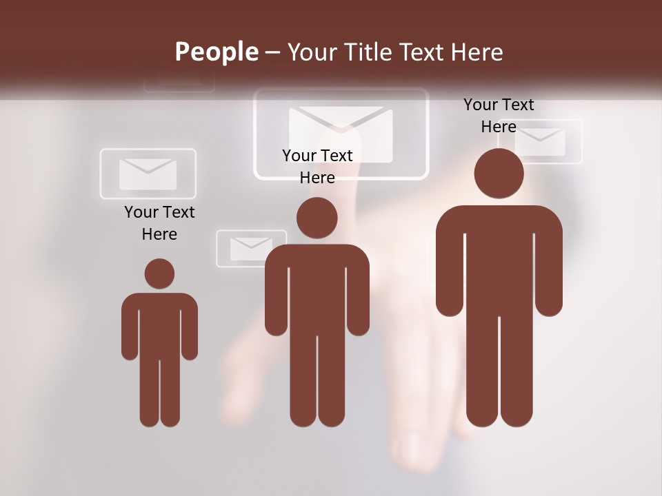 Man Glowing Blogging PowerPoint Template