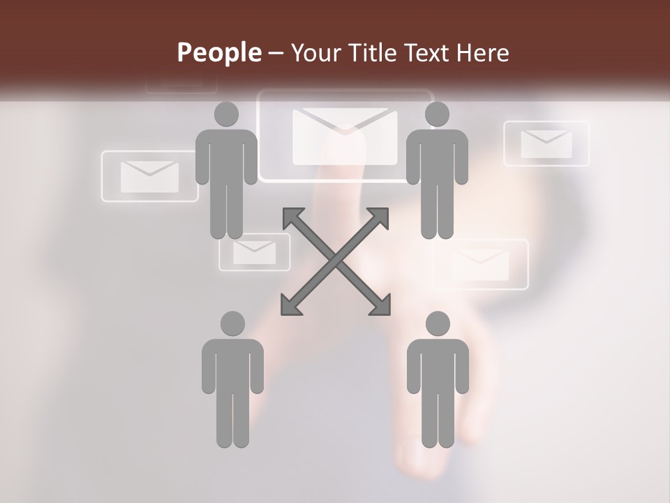 Man Glowing Blogging PowerPoint Template