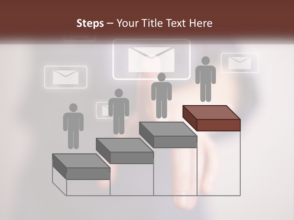 Man Glowing Blogging PowerPoint Template