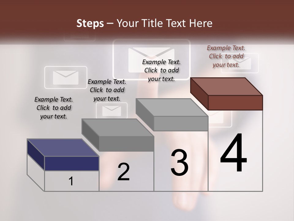 Man Glowing Blogging PowerPoint Template