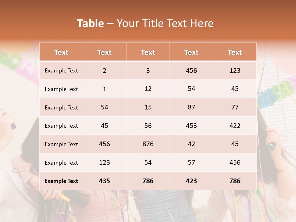 Confetti Smiling Blond PowerPoint Template