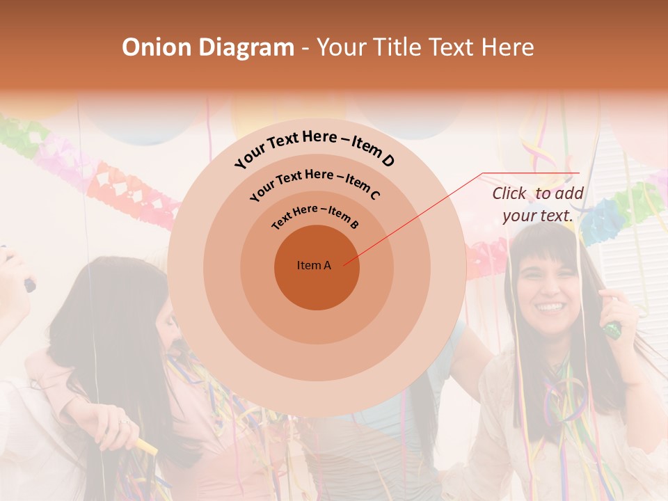 Confetti Smiling Blond PowerPoint Template