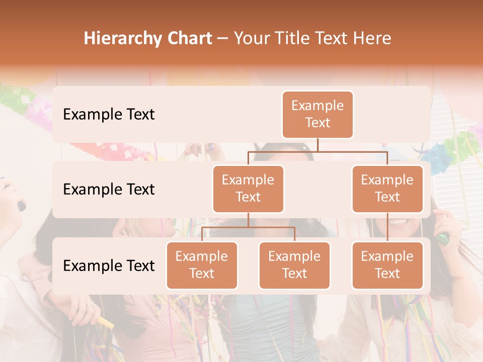 Confetti Smiling Blond PowerPoint Template