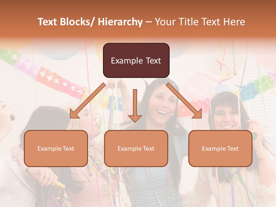 Confetti Smiling Blond PowerPoint Template