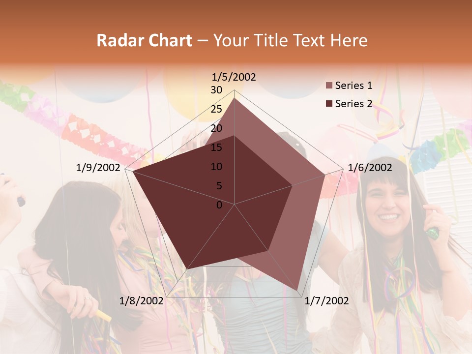 Confetti Smiling Blond PowerPoint Template