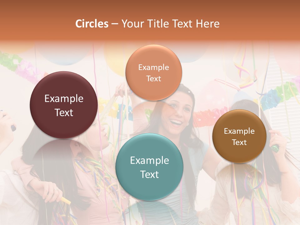 Confetti Smiling Blond PowerPoint Template