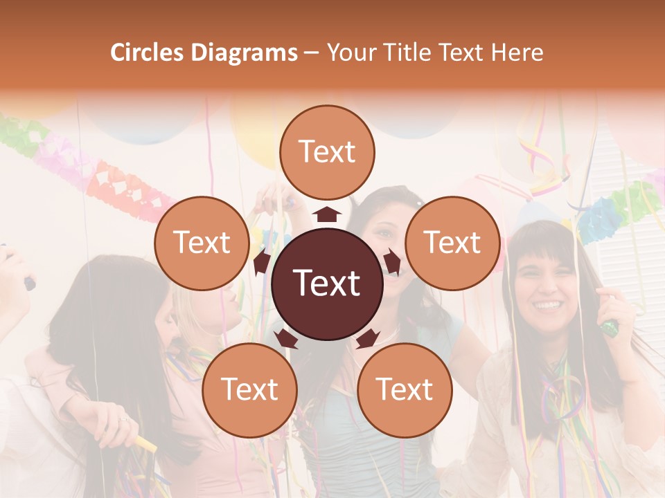 Confetti Smiling Blond PowerPoint Template