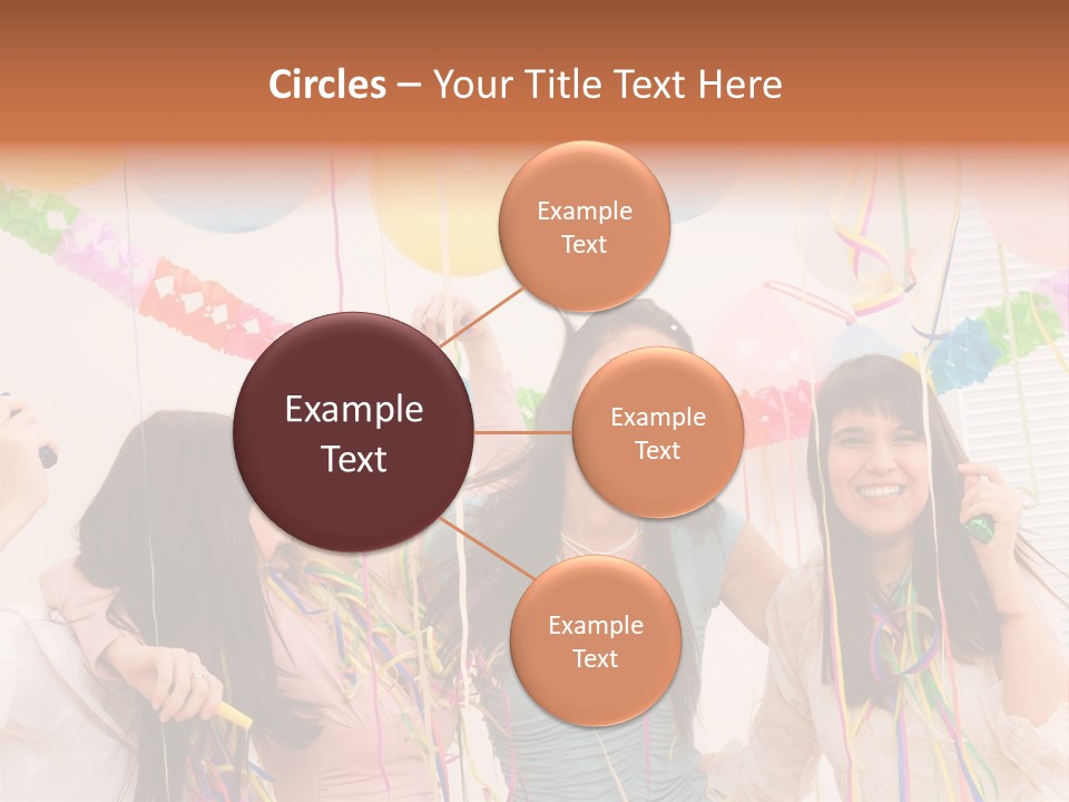 Confetti Smiling Blond PowerPoint Template