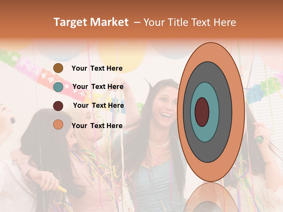 Confetti Smiling Blond PowerPoint Template