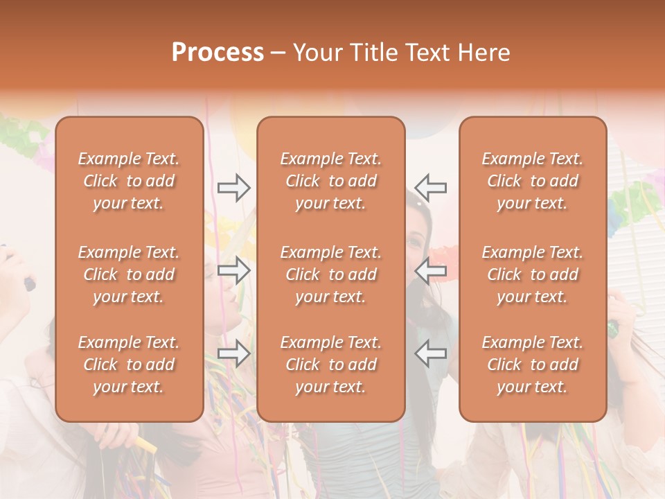 Confetti Smiling Blond PowerPoint Template