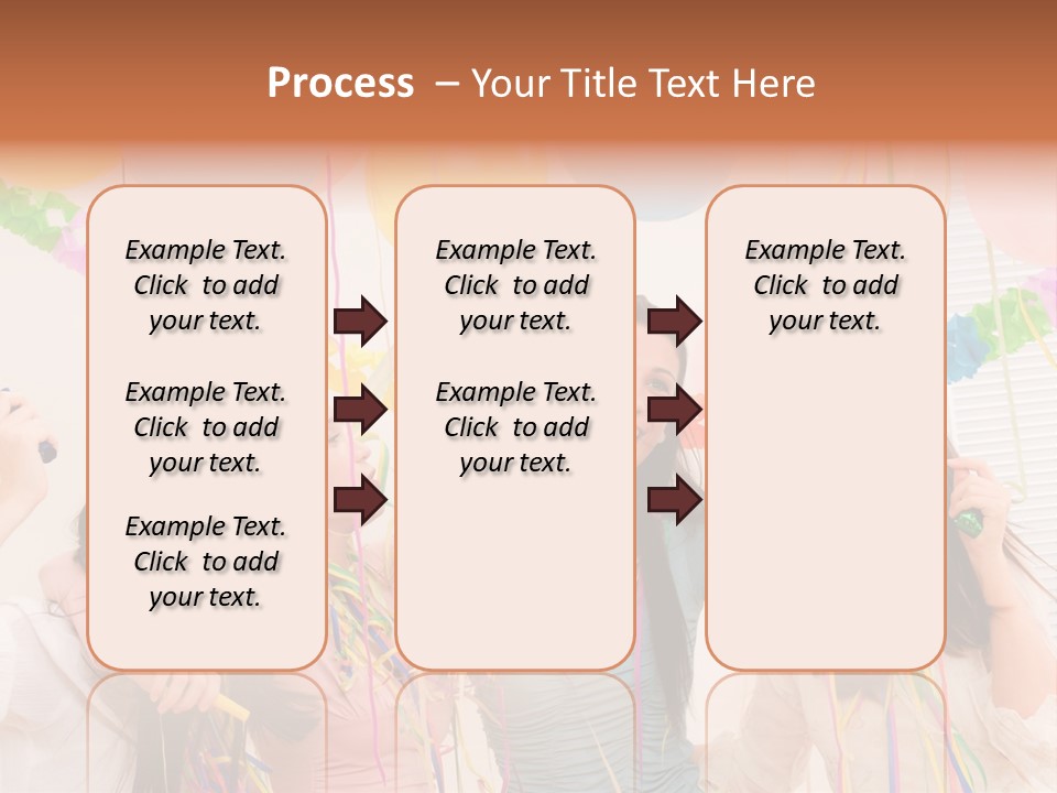 Confetti Smiling Blond PowerPoint Template