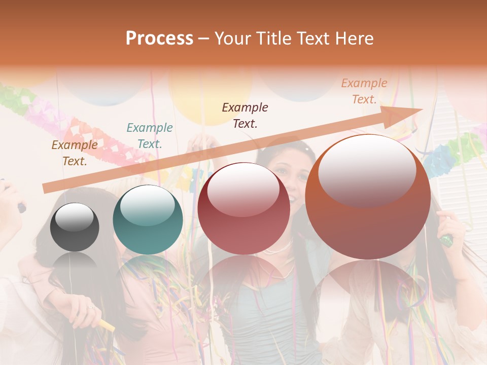 Confetti Smiling Blond PowerPoint Template