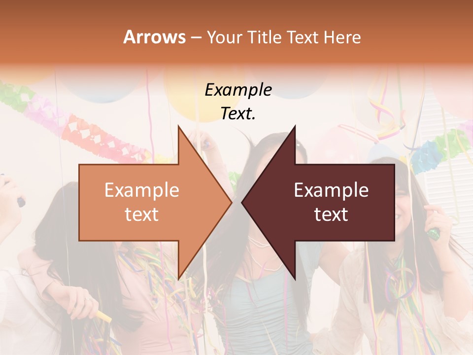 Confetti Smiling Blond PowerPoint Template