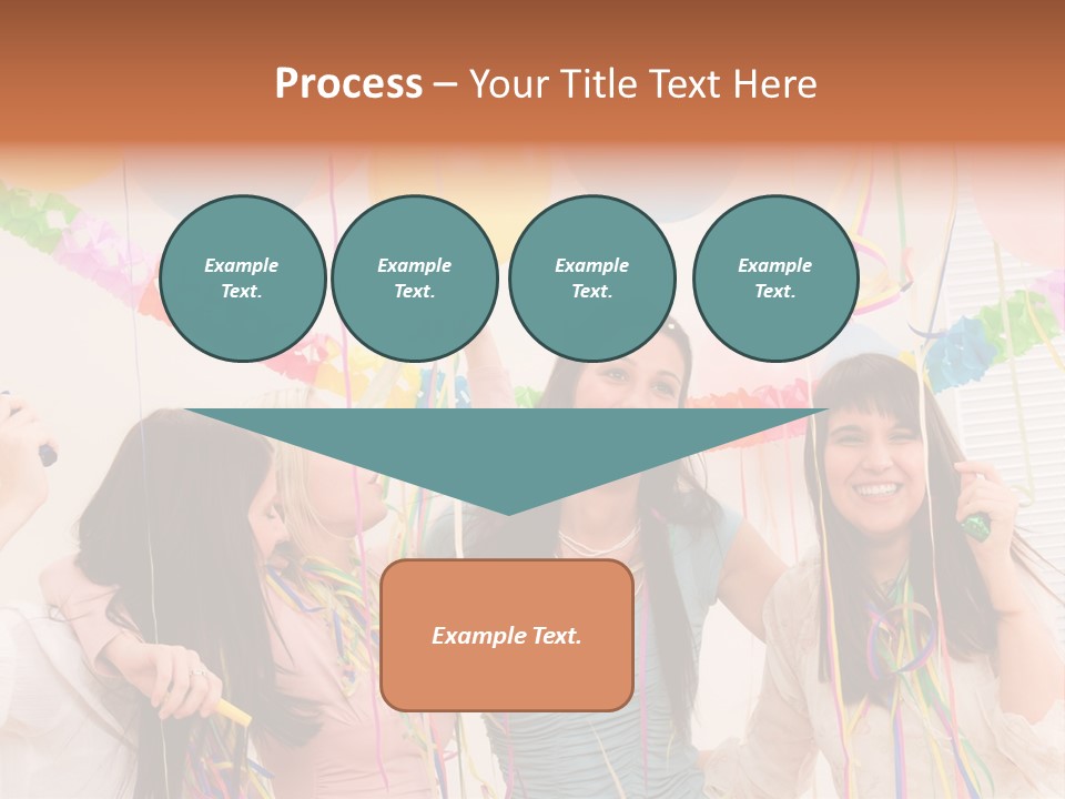 Confetti Smiling Blond PowerPoint Template