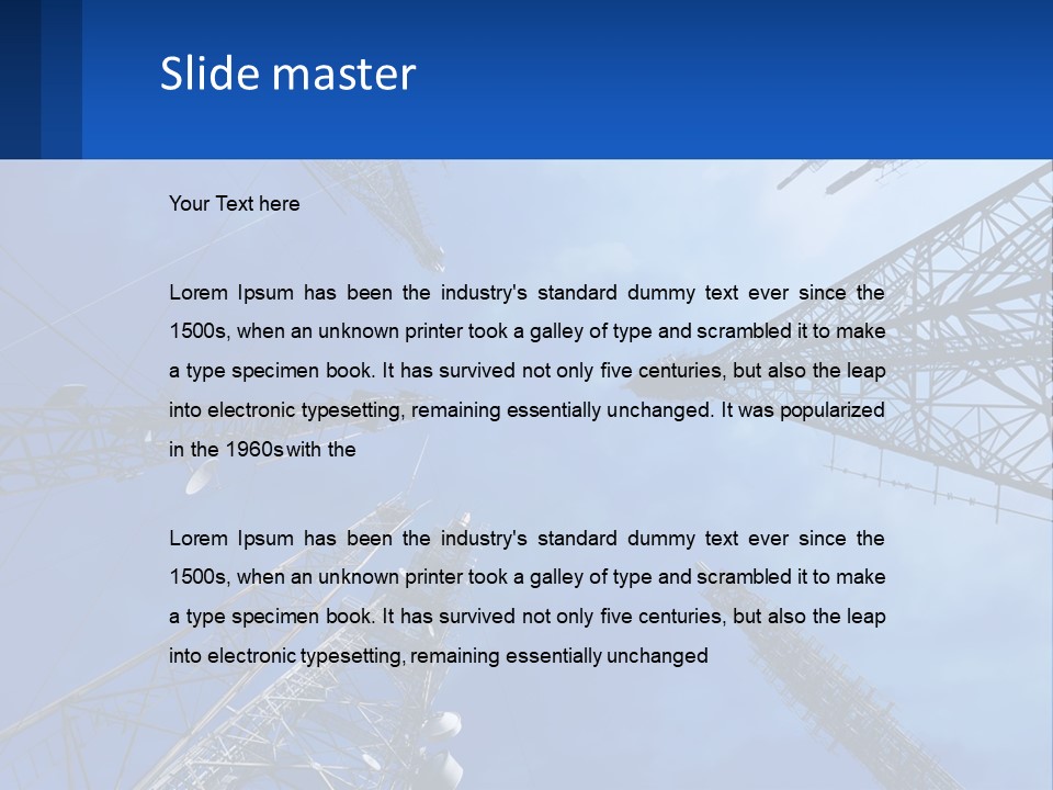 Structure Power Construction PowerPoint Template