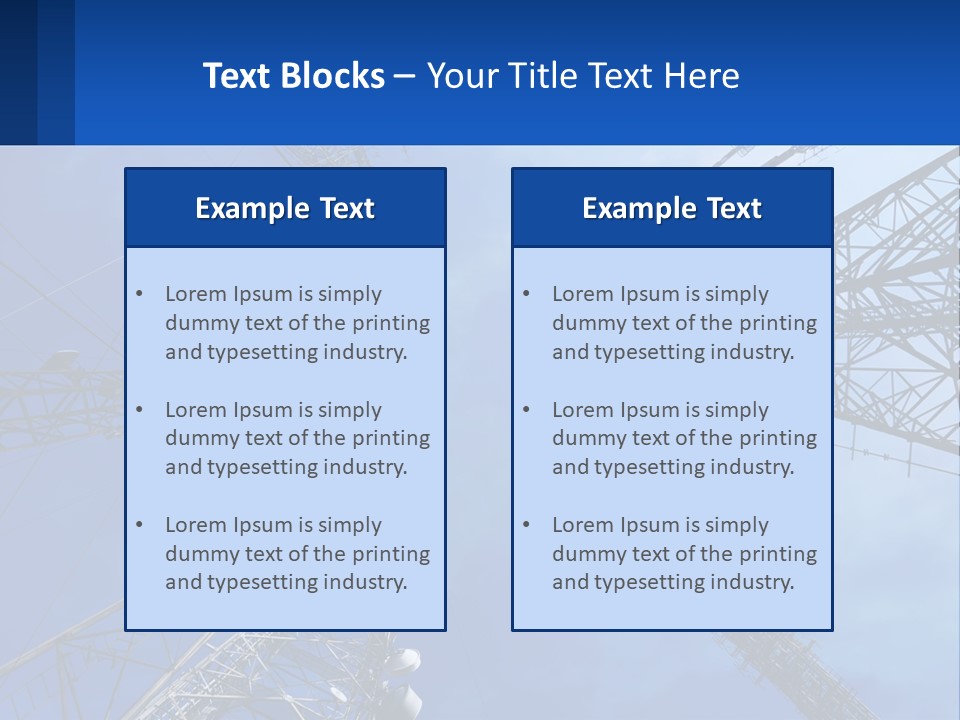 Structure Power Construction PowerPoint Template