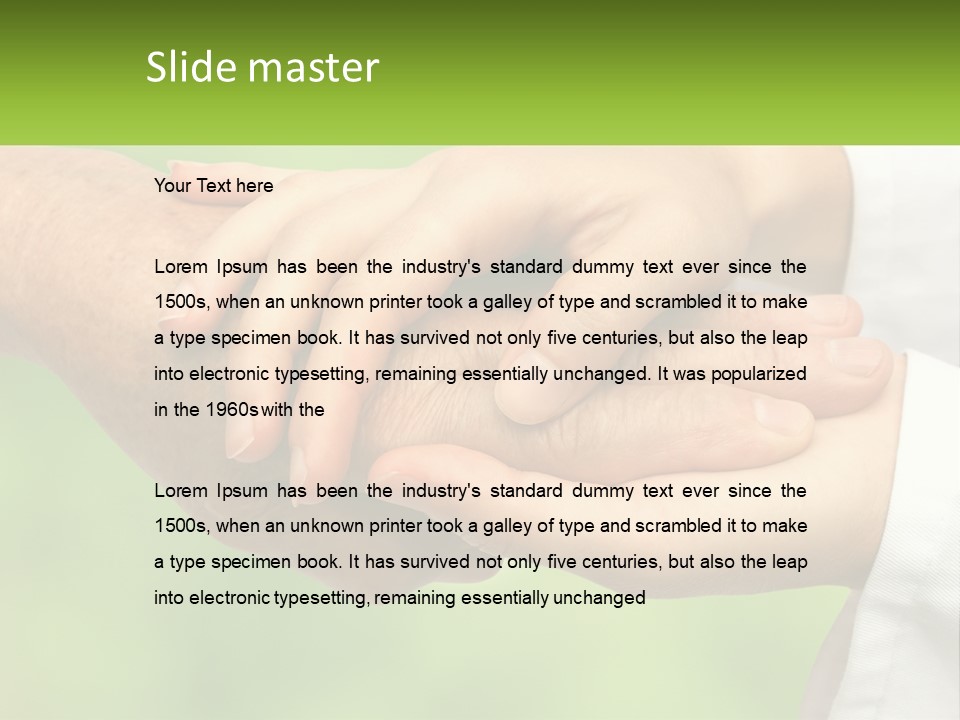 Urgency Hand Finger PowerPoint Template