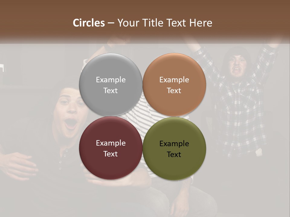 Attractive Multiracial Television PowerPoint Template