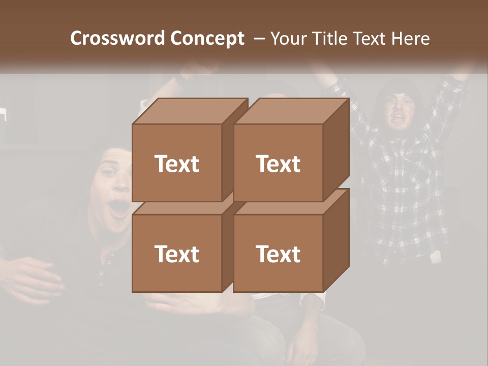 Attractive Multiracial Television PowerPoint Template