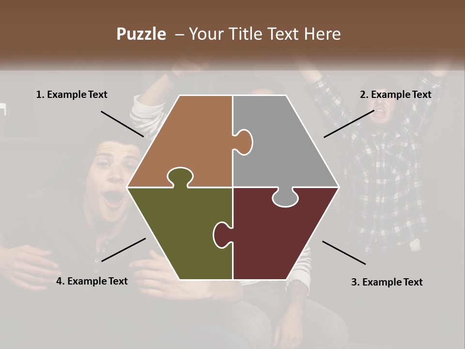 Attractive Multiracial Television PowerPoint Template