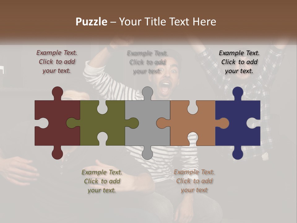 Attractive Multiracial Television PowerPoint Template