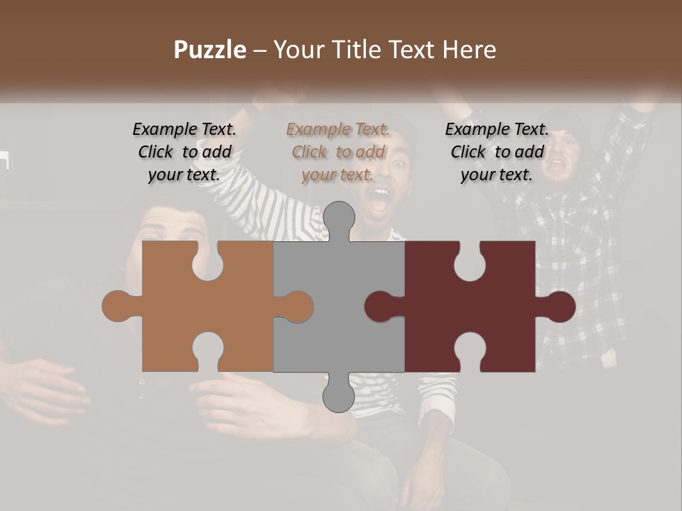 Attractive Multiracial Television PowerPoint Template