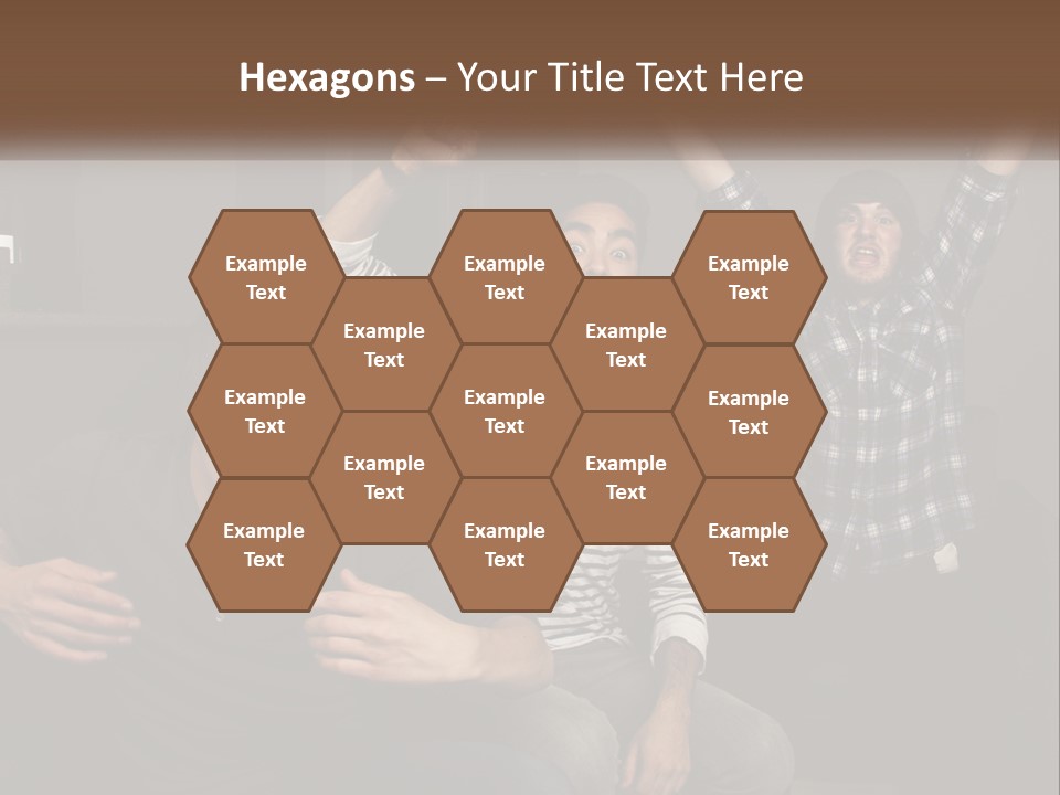 Attractive Multiracial Television PowerPoint Template