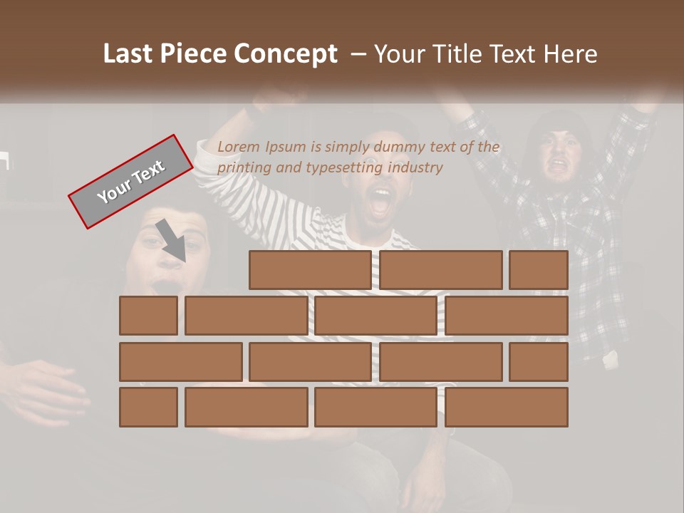 Attractive Multiracial Television PowerPoint Template