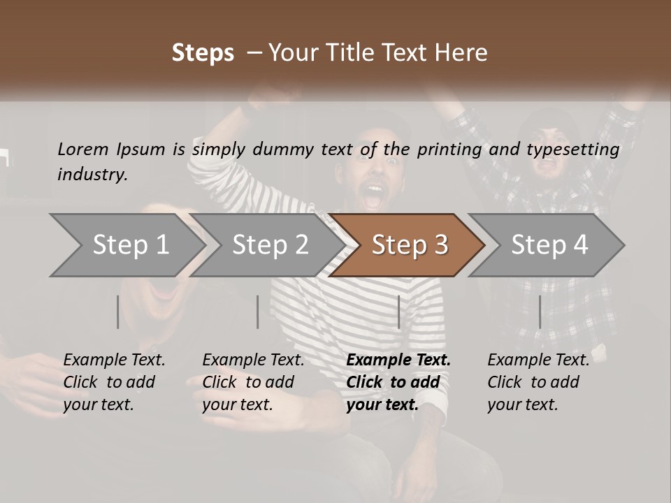 Attractive Multiracial Television PowerPoint Template
