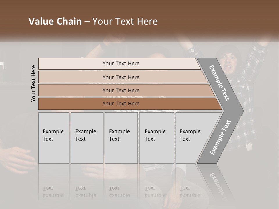 Attractive Multiracial Television PowerPoint Template