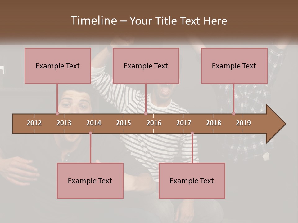 Attractive Multiracial Television PowerPoint Template