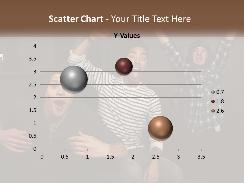 Attractive Multiracial Television PowerPoint Template