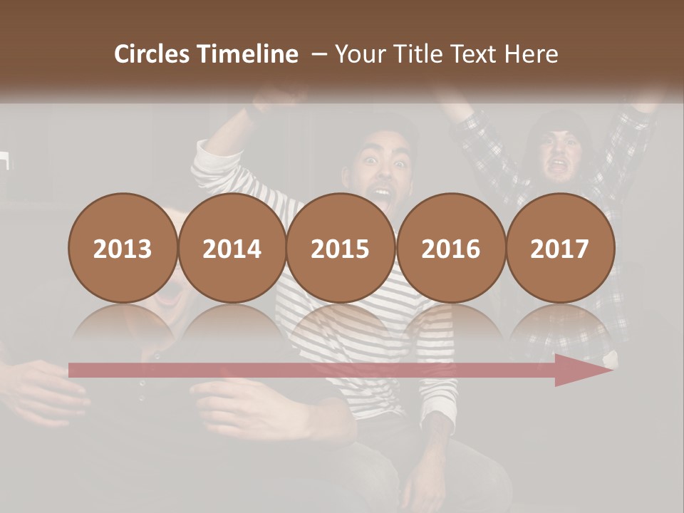 Attractive Multiracial Television PowerPoint Template