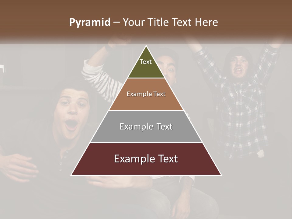 Attractive Multiracial Television PowerPoint Template