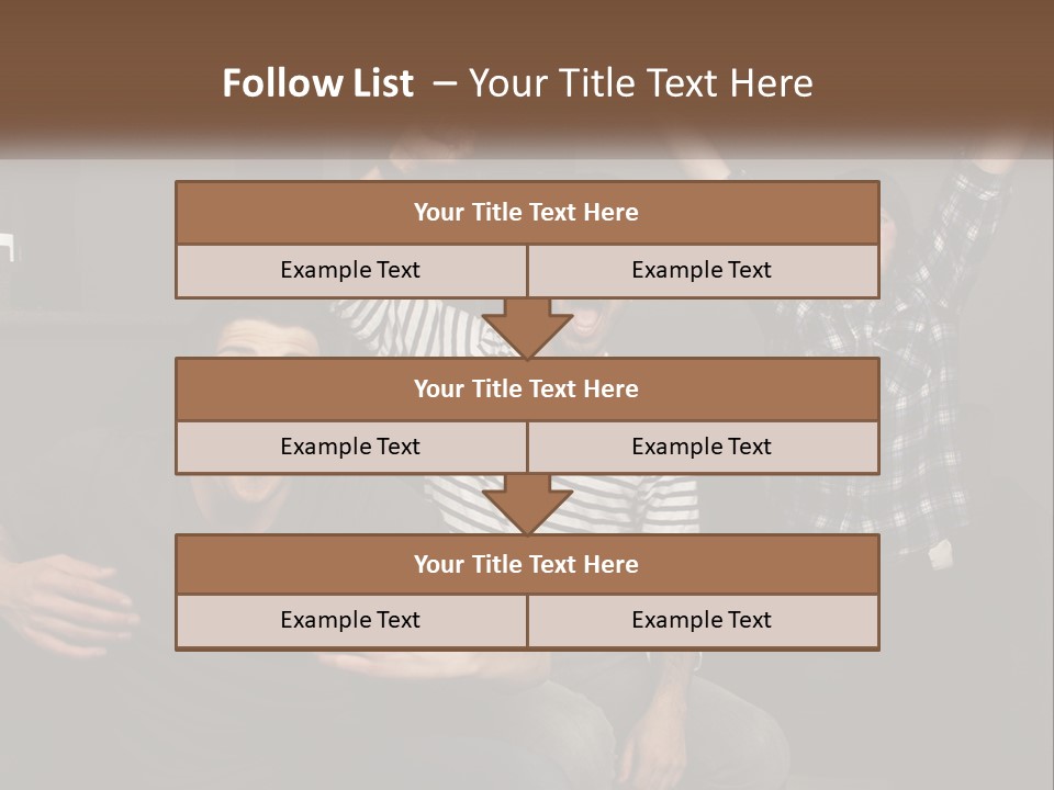 Attractive Multiracial Television PowerPoint Template