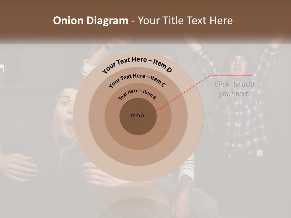 Attractive Multiracial Television PowerPoint Template