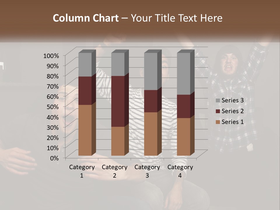 Attractive Multiracial Television PowerPoint Template