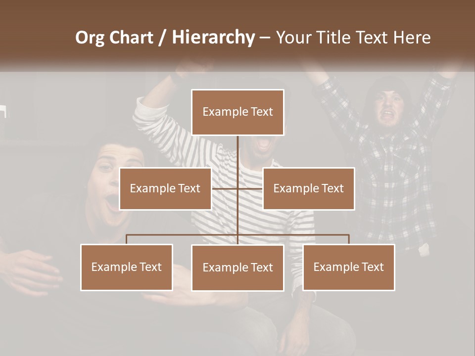 Attractive Multiracial Television PowerPoint Template