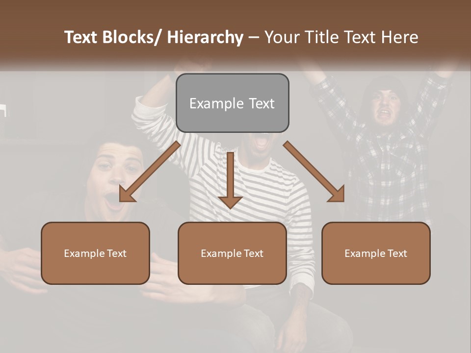 Attractive Multiracial Television PowerPoint Template