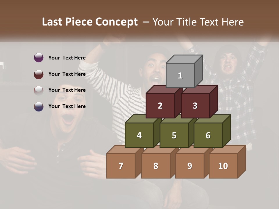 Attractive Multiracial Television PowerPoint Template