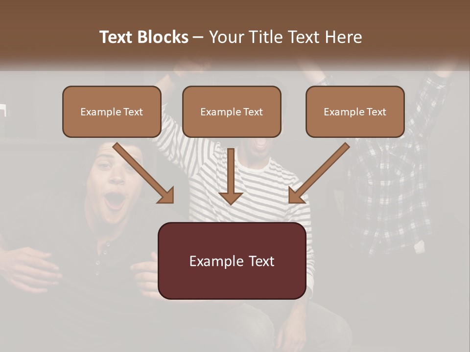 Attractive Multiracial Television PowerPoint Template